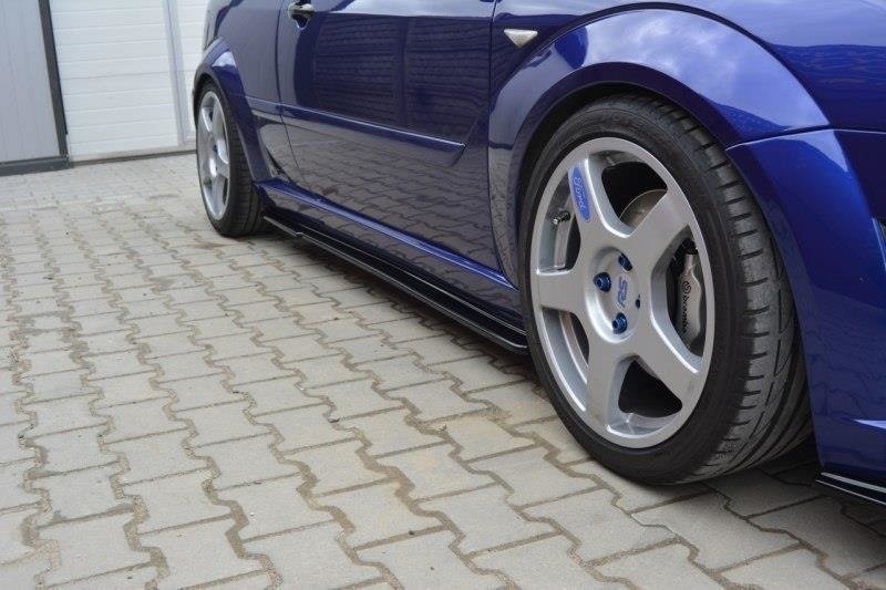 Street+ Seitenschweller Leisten passend für Ford Focus RS Mk1 schwarz Hochglanz