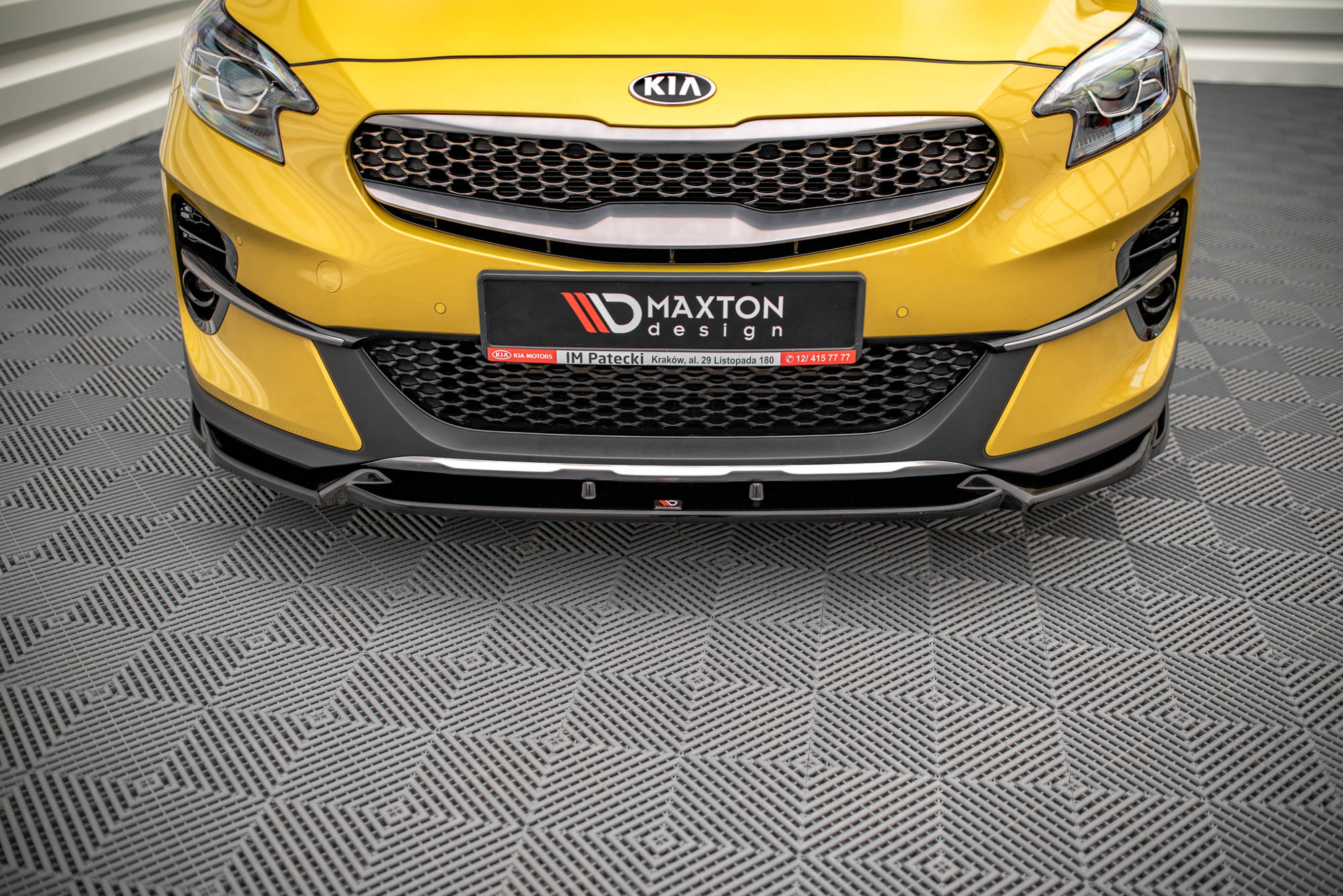 Street+ Spoilerlippe Front Ansatz passend für Kia XCeed Mk1 schwarz Hochglanz