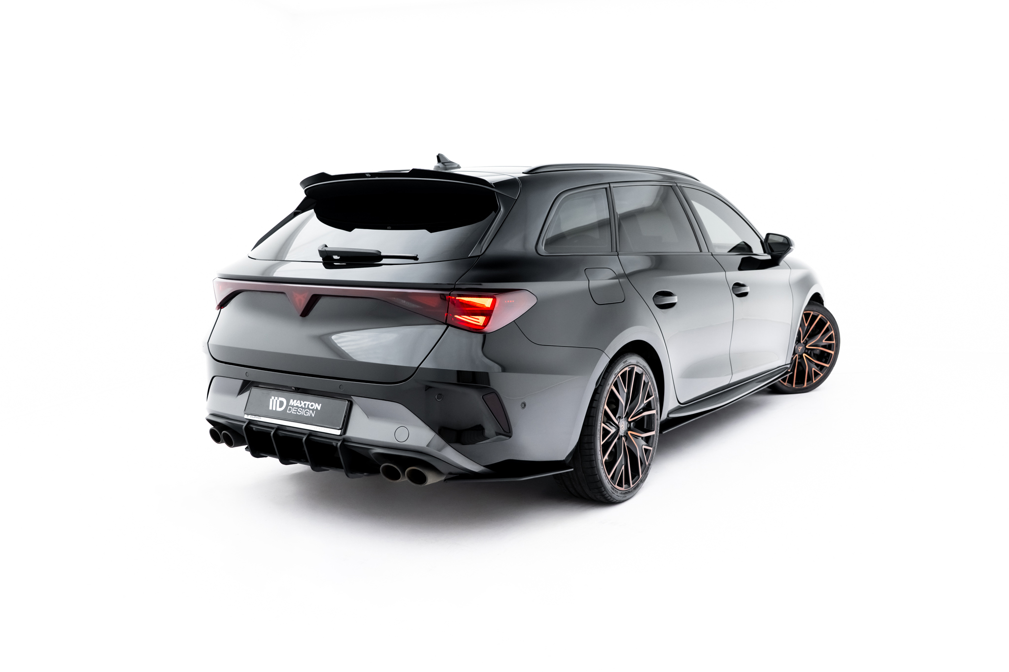 Diffusor Flaps passend für CUPRA Leon ST Mk1 FL schwarz matt