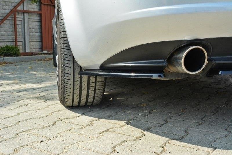 Street+ Mittlerer Diffusor Heck Ansatz passend für Alfa Romeo 159 schwarz Hochglanz