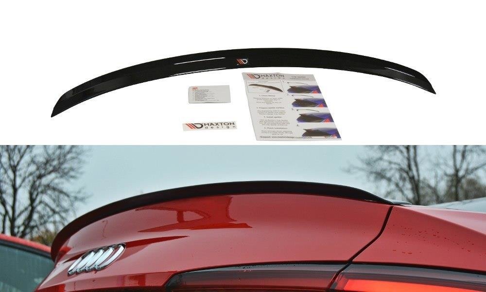 Spoiler CAP für Audi S5 Coupe / A5 S-Line / A5 Coupe F5 Facelift schwarz Hochglanz