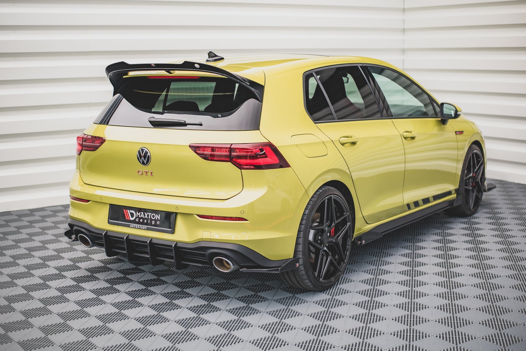 Street Pro Heckschürze Heck Ansatz Diffusor V.2 passend für VW Golf GTI Clubsport Mk8