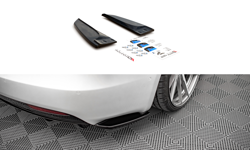 Diffusor Flaps passend für Tesla Model S FL schwarz Hochglanz