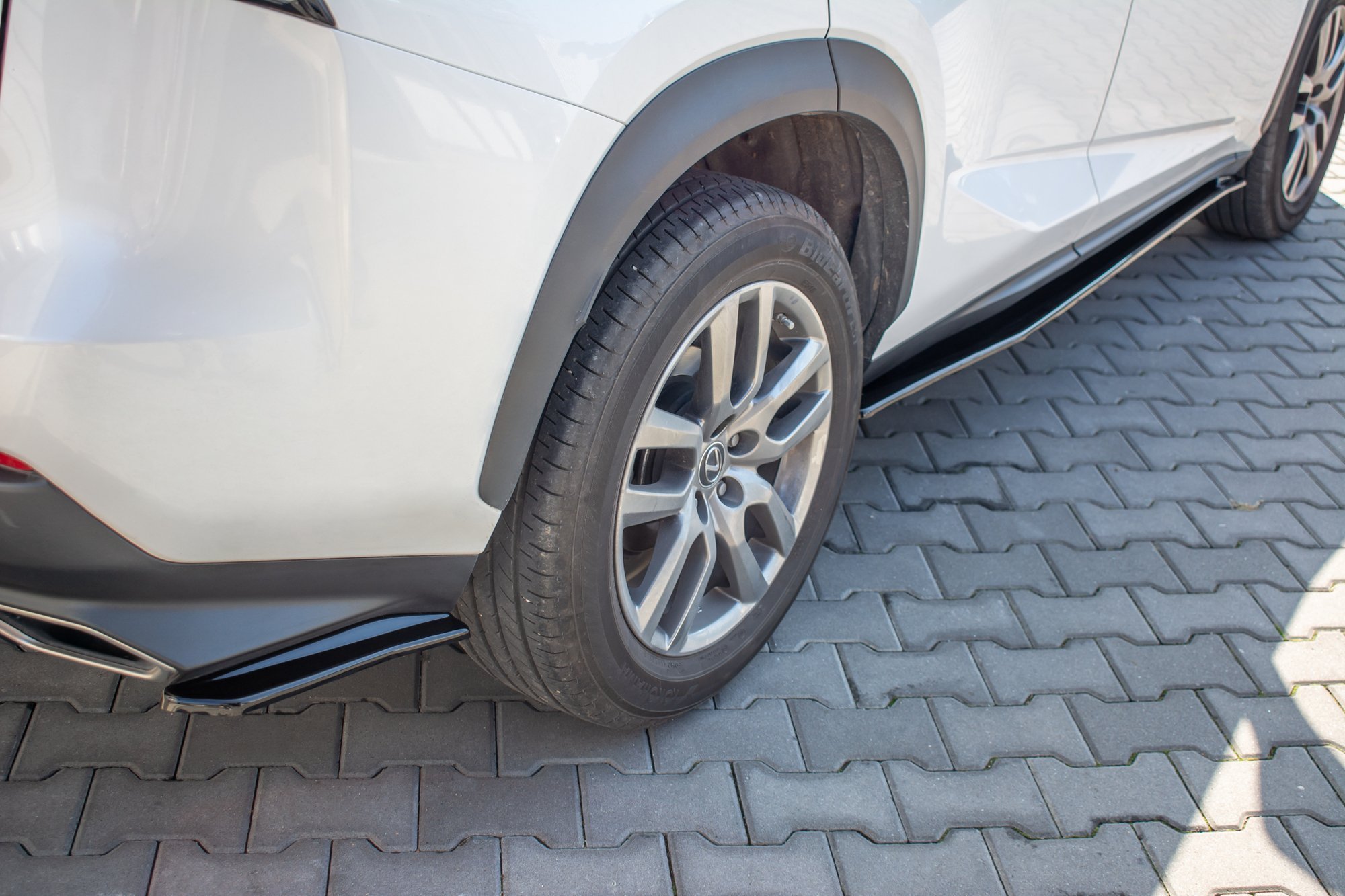 Street+ Heck Ansatz Flaps passend für Lexus NX FL schwarz Hochglanz