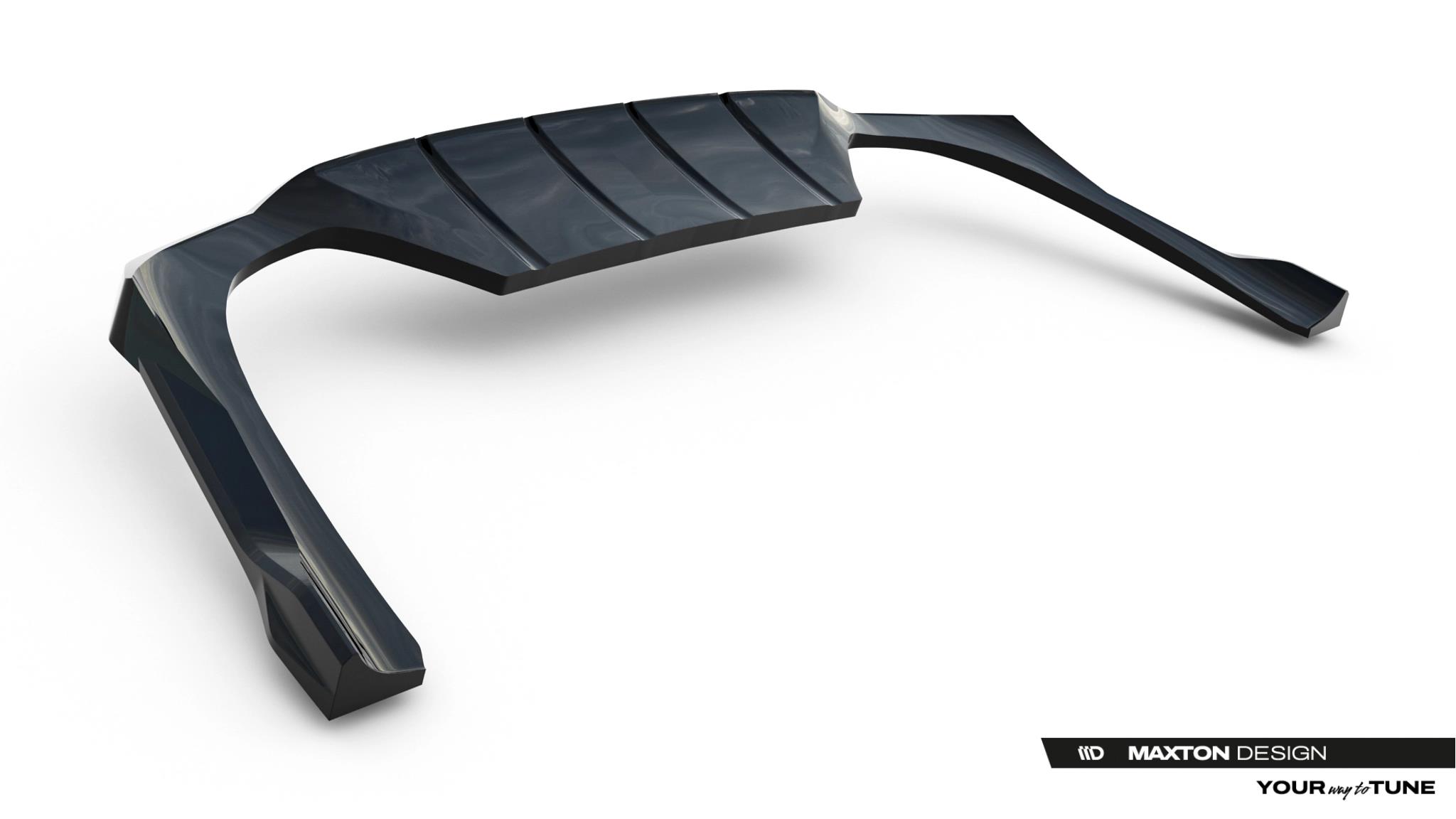 Diffusor Heckansatz passend für Mercedes-AMG E53 Limousine / Kombi W214 schwarz Hochglanz