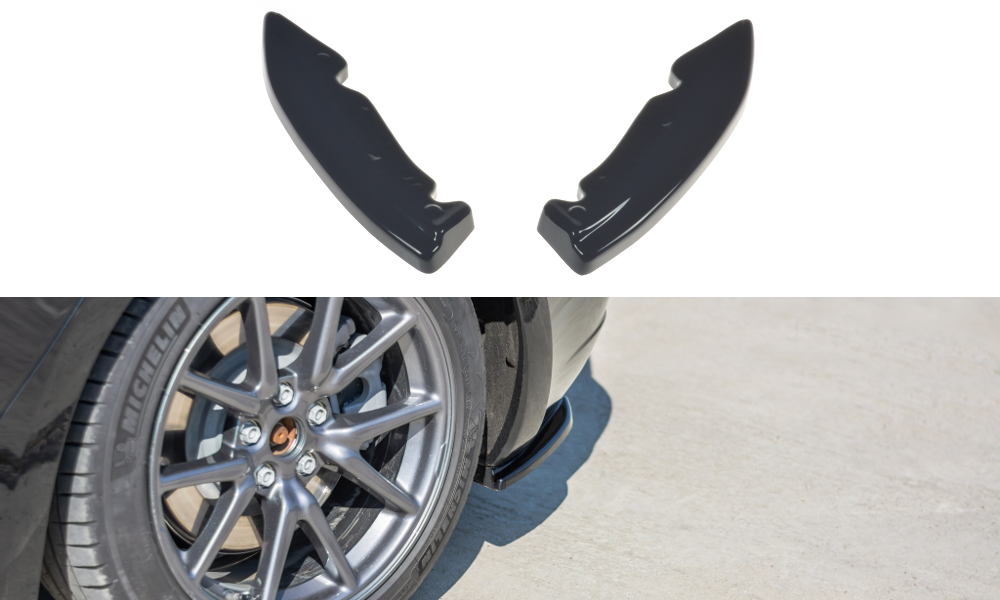 Diffusor Flaps passend für Tesla Model 3 Carbon Look