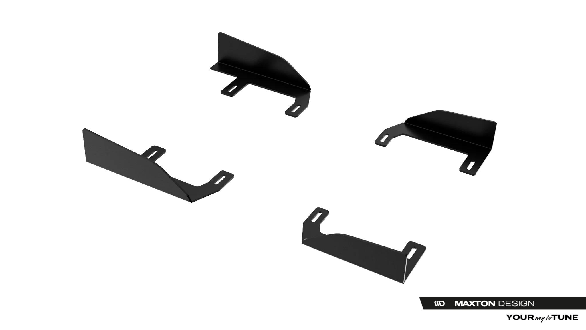 Seitenschweller Flaps passend für Toyota GR Yaris Mk4 Facelift schwarz Hochglanz