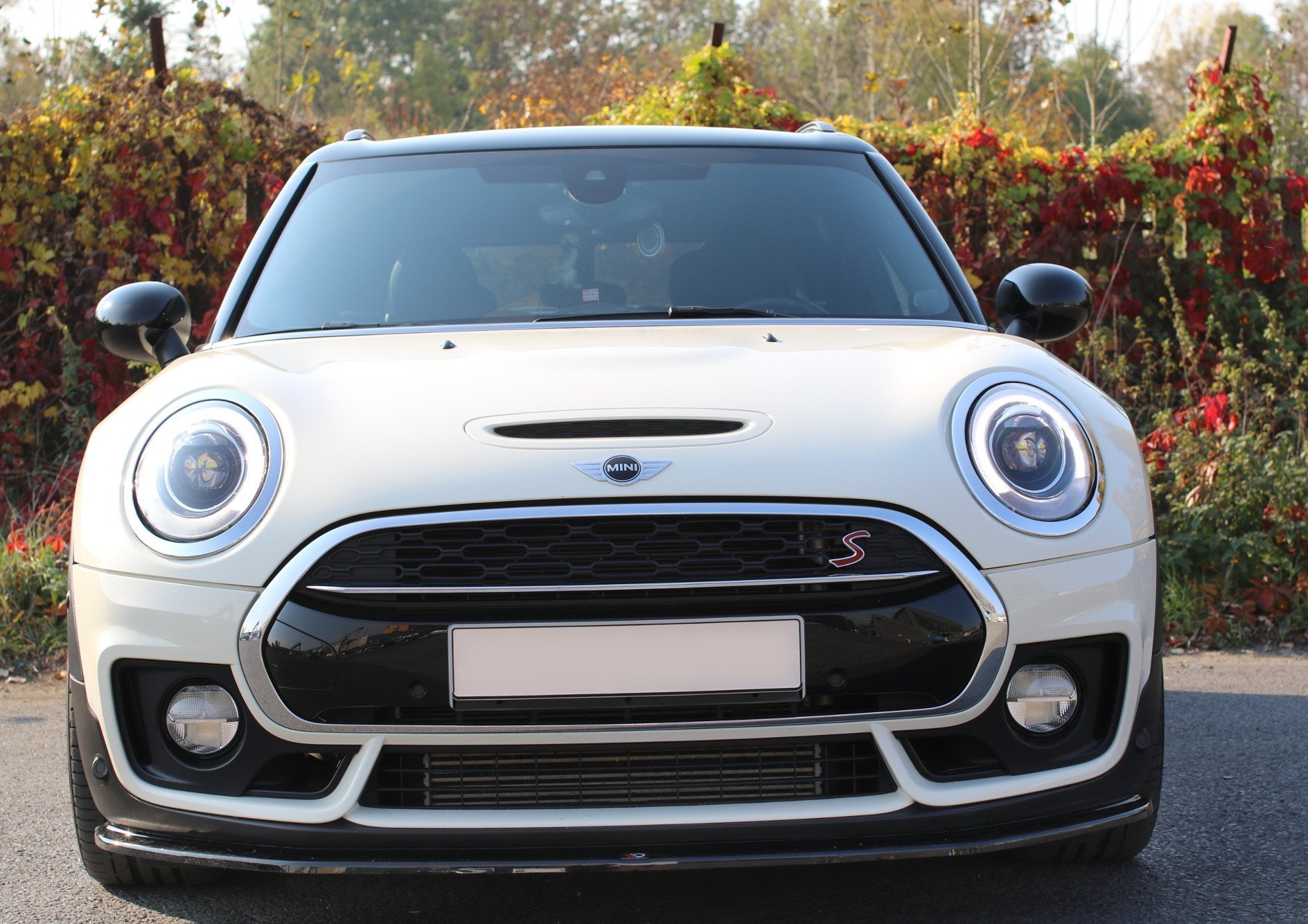 Front Ansatz V.1 für MINI CLUBMAN S MK2 F54 JCW schwarz Hochglanz