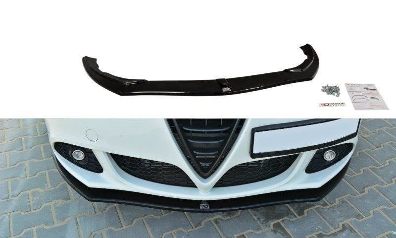 Street+ Spoilerlippe Front Ansatz V.1 passend für Alfa Romeo Giulietta schwarz Hochglanz