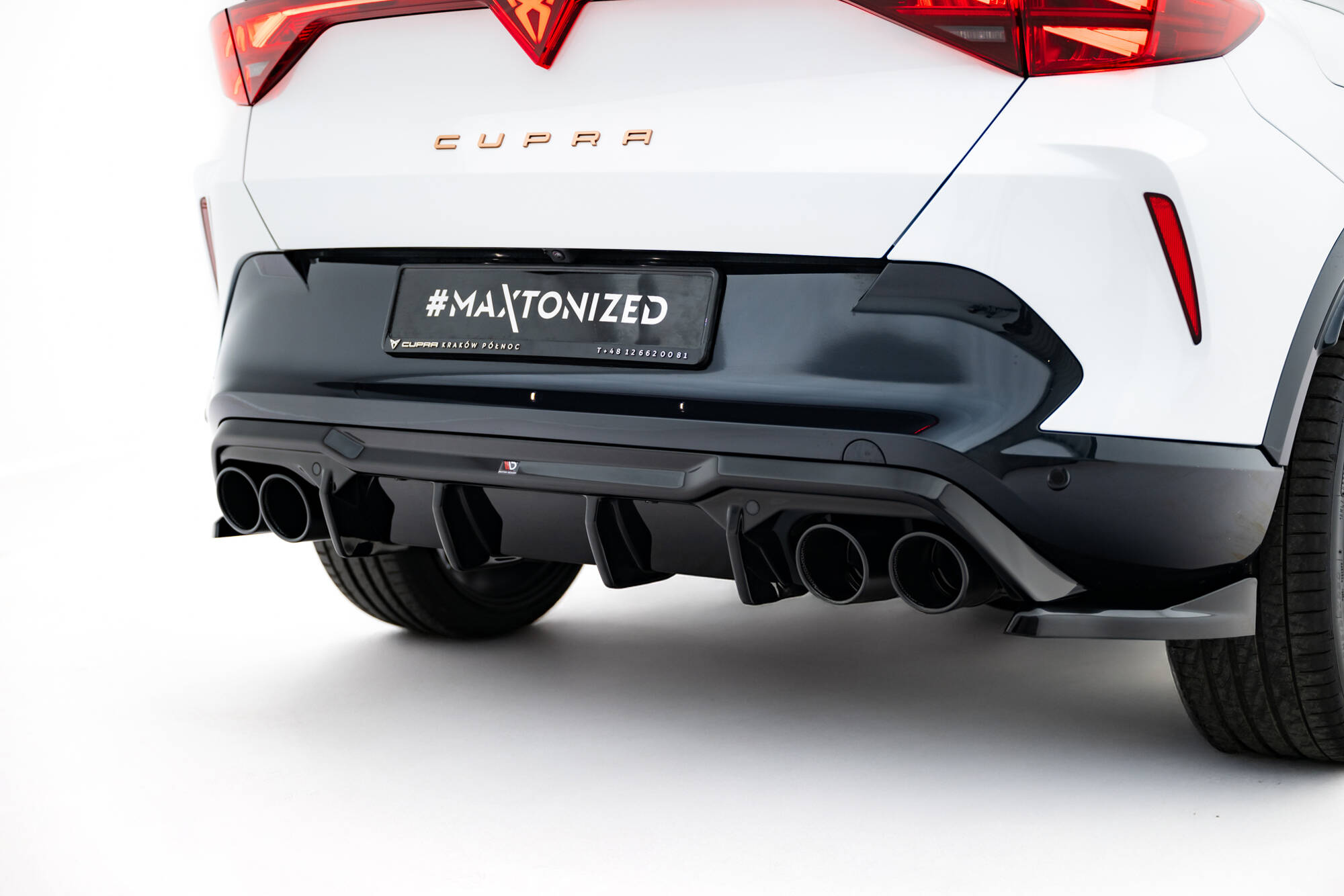 Heckansatz Diffusor + Endrohre passend für CUPRA Formentor Mk1 FL