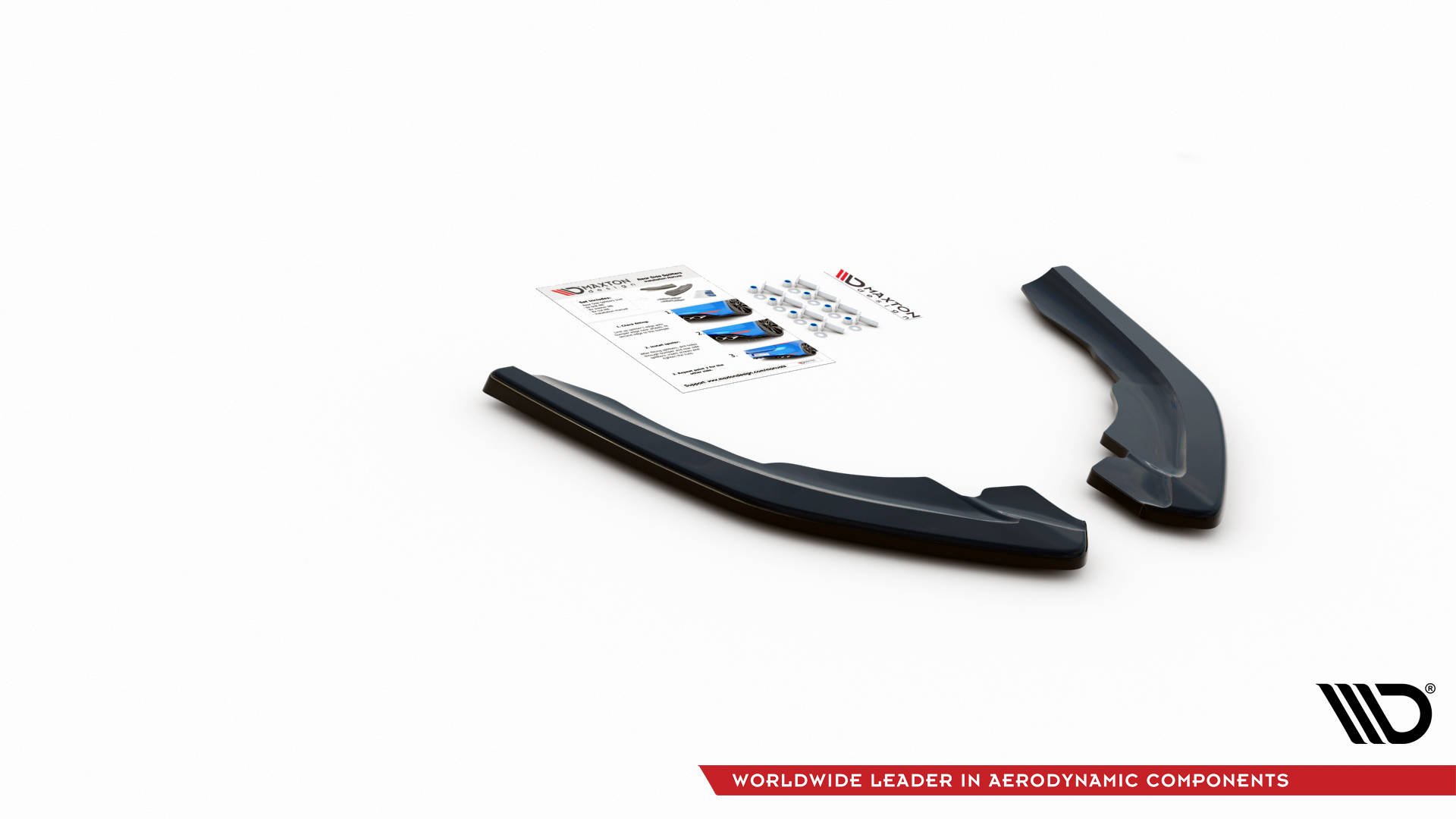 Street+ Heck Ansatz Flaps V.2 passend für BMW M2 F87 schwarz Hochglanz
