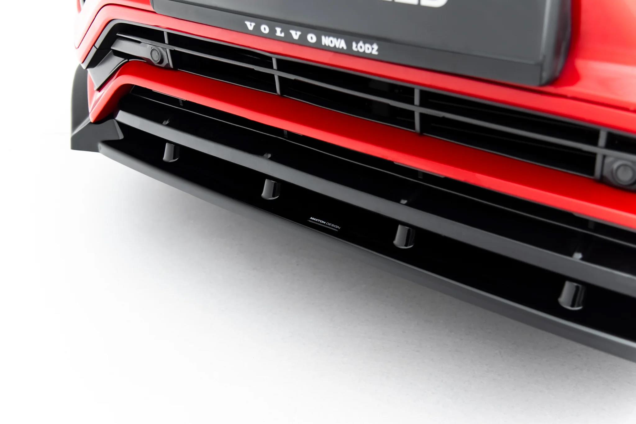 Frontlippe passend für Volvo XC90 R-Design Mk2 schwarz Hochglanz