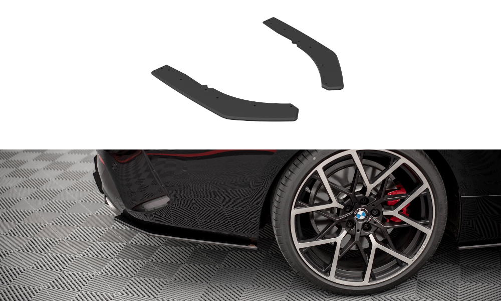 Street Pro Heck Ansatz Flaps passend für BMW 4er M-Paket G22 rot