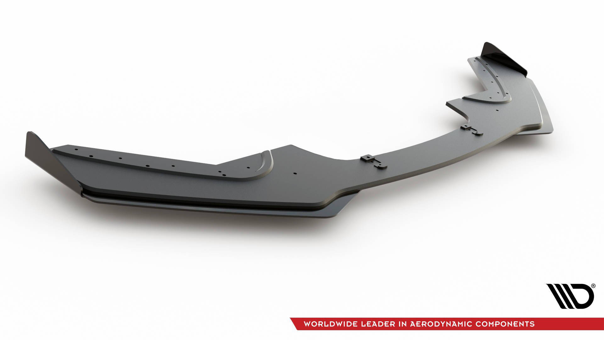 Street Pro Spoilerlippe Front Ansatz V.3 + Flaps passend für BMW 1er F20 M-Paket FL / M140i schwarz Hochglanz