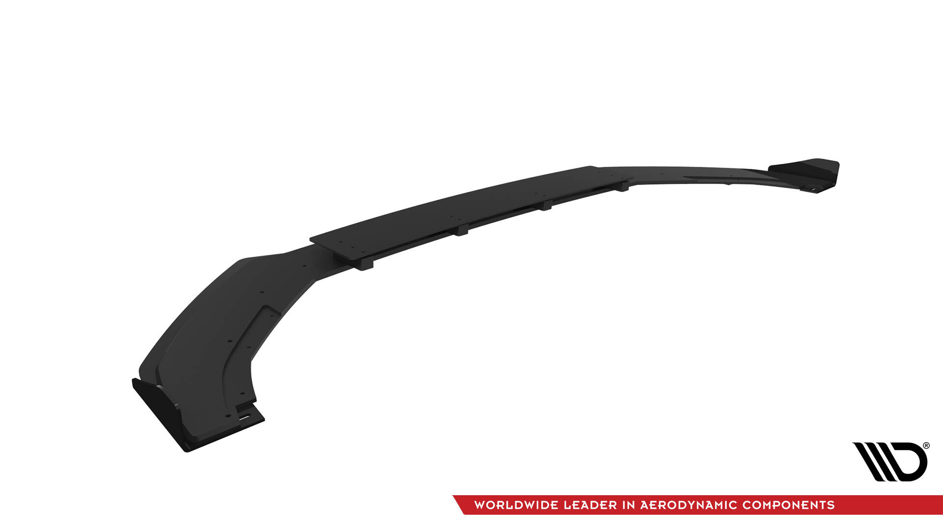 Street Pro Spoilerlippe Front Ansatz + Flaps V.1 passend für VW Golf R Mk7 schwarz Hochglanz