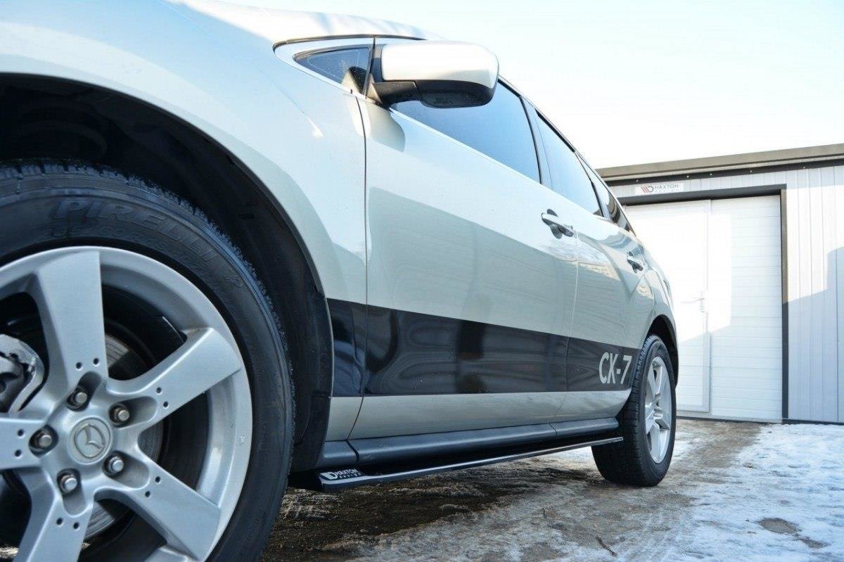 Street+ Seitenschweller Leisten passend für Mazda CX-7 schwarz Hochglanz