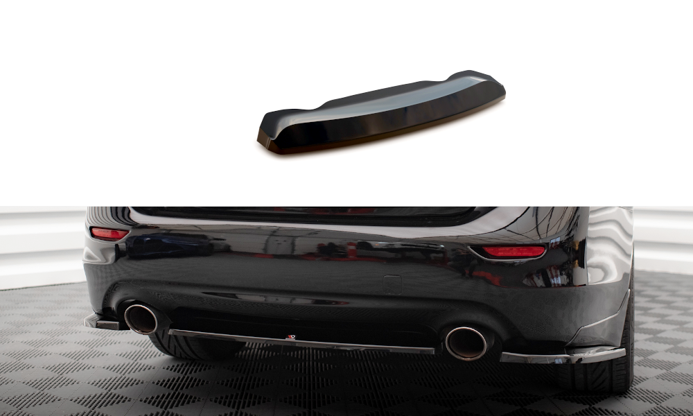 Diffusor Heckansatz passend für Infiniti Q50 S Mk1 schwarz Hochglanz