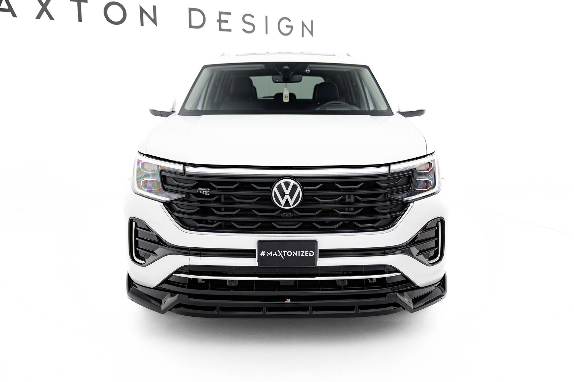Street+ Spoilerlippe Front Ansatz passend für VW Atlas R-Line Mk1 FL 2 schwarz Hochglanz