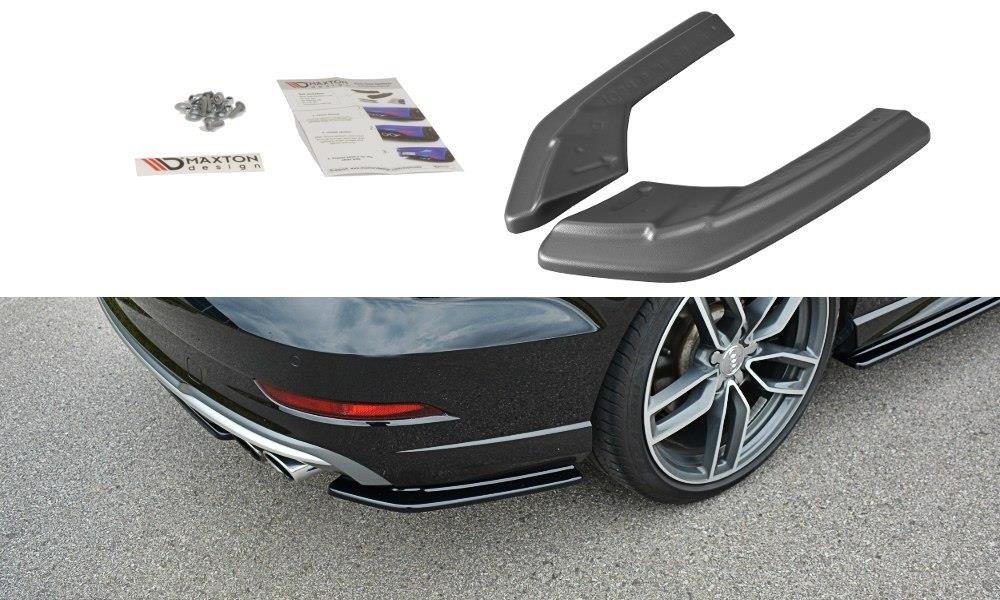 Heck Ansatz Flaps Diffusor für Audi S3 / A3 S-Line 8V FL Limousine schwarz Hochglanz