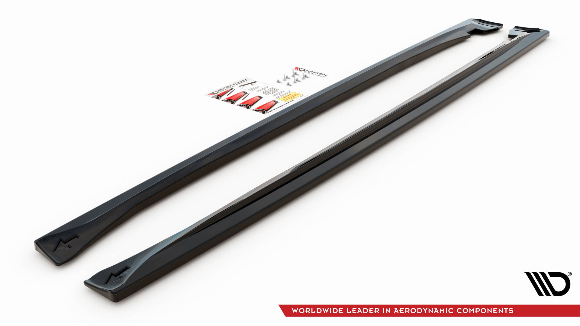 Street+ Seitenschweller Leisten passend für Dodge Durango RT Mk3 schwarz Hochglanz