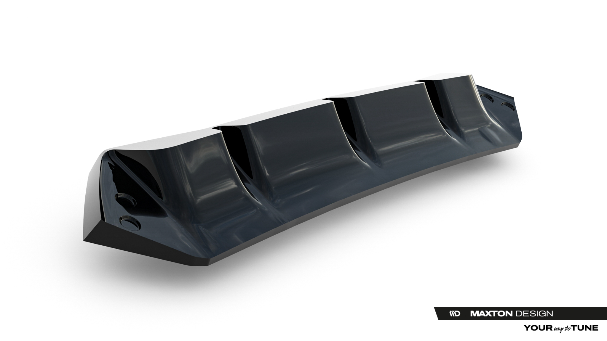 Diffusor passend für BMW M5 F90 / F90 Facelift schwarz Hochglanz