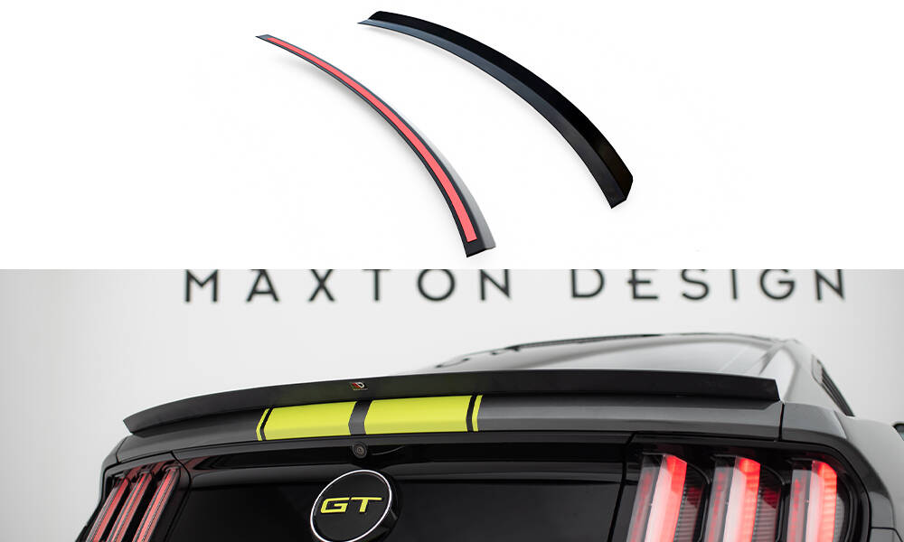 Spoiler CAP für Ford Mustang / Mustang GT Mk6 schwarz Hochglanz