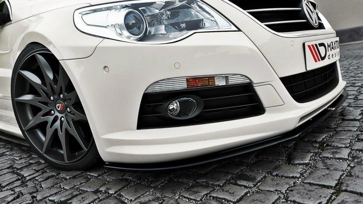 Front Ansatz für VW Passat CC R36 RLINE vor Facelift schwarz Hochglanz