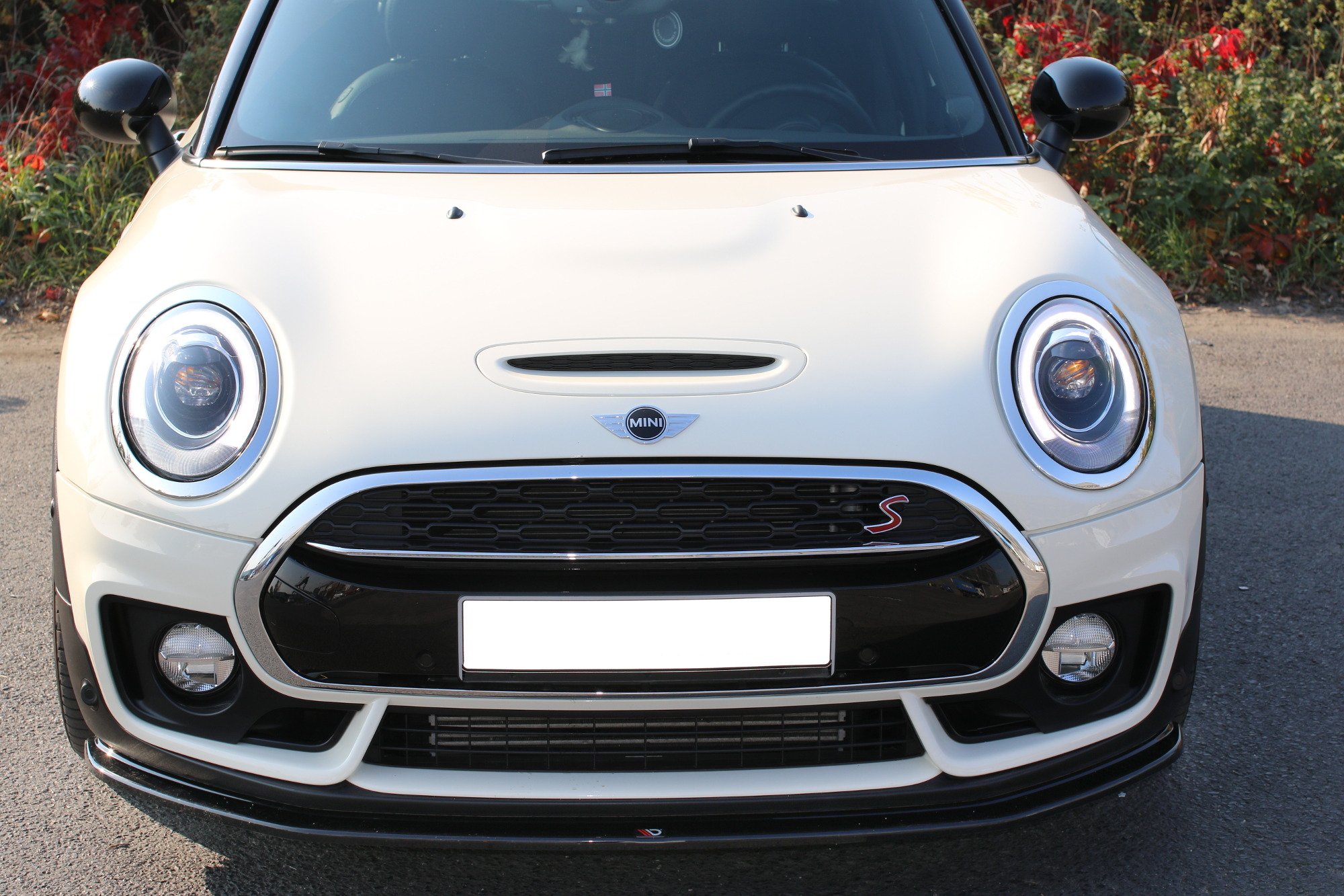 Front Ansatz V.1 für MINI CLUBMAN S MK2 F54 JCW schwarz Hochglanz
