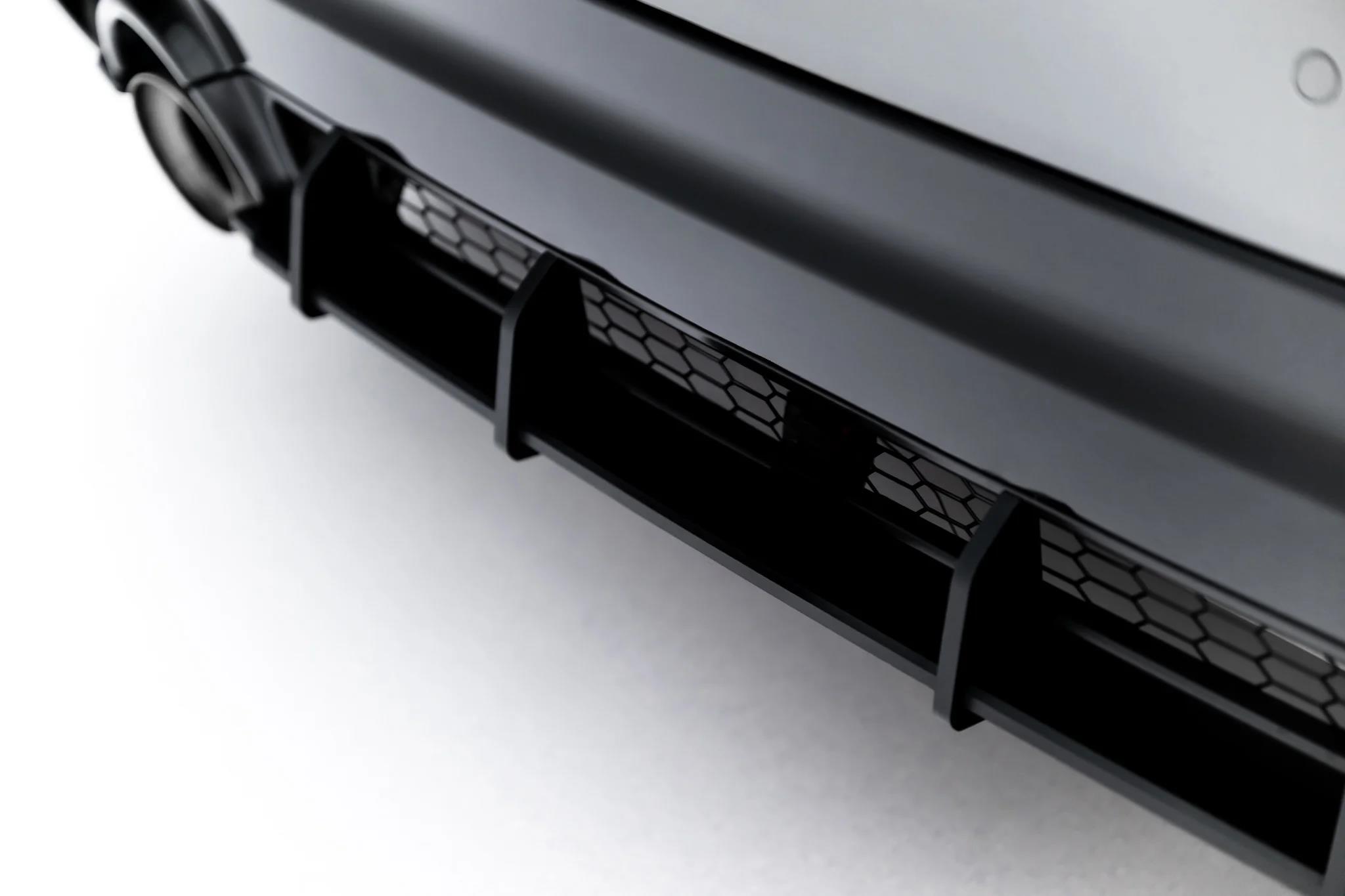 Heckansatz Diffusor passend für Toyota GR Yaris Mk4 Facelift schwarz-rot