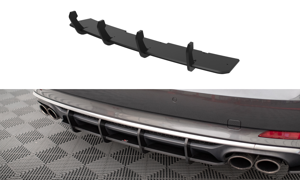 Street Pro Heckschürze Heck Ansatz Diffusor passend für Audi S5 Coupe / Sportback F5