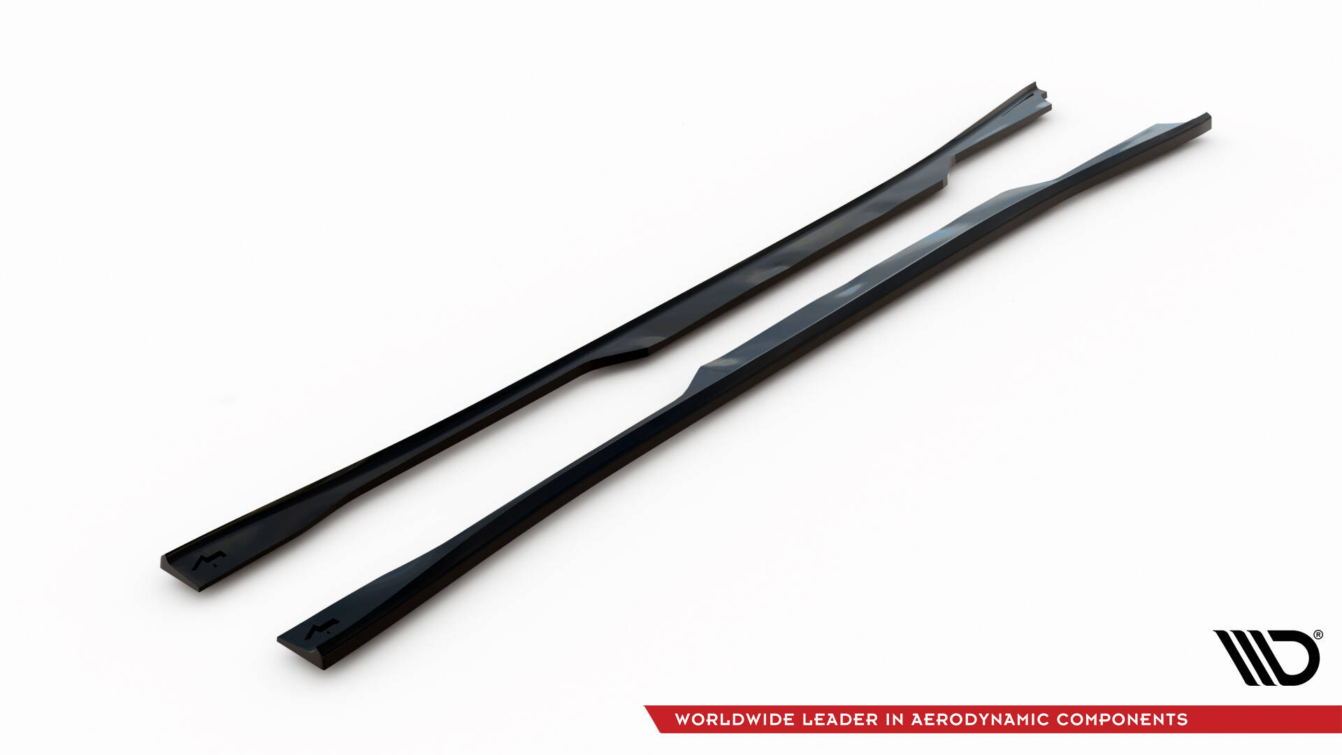 Seitenschweller Ansatz Paar V.2 passend für Infiniti Q50 S Mk1 schwarz Hochglanz