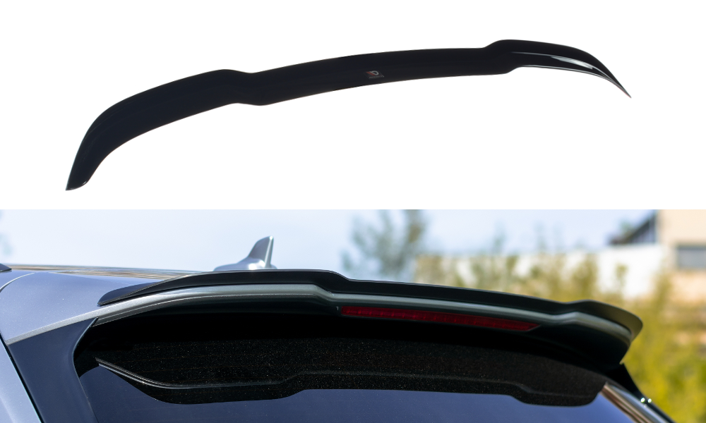 Spoiler CAP für Audi SQ5/Q5 S-line Mk2 schwarz Hochglanz