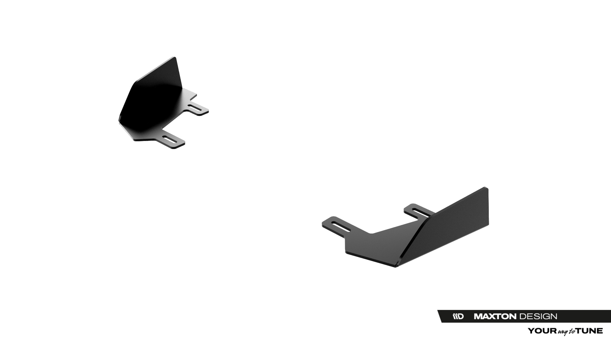 Front Stoßstange Flaps passend für CUPRA Born Mk1 schwarz Hochglanz