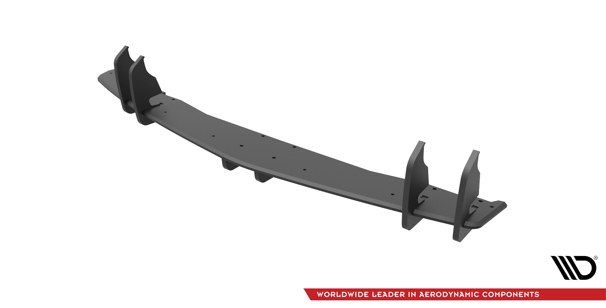 Street Pro Heckschürze Heck Ansatz Diffusor passend für Mazda 3 MPS Mk1 schwarz-rot