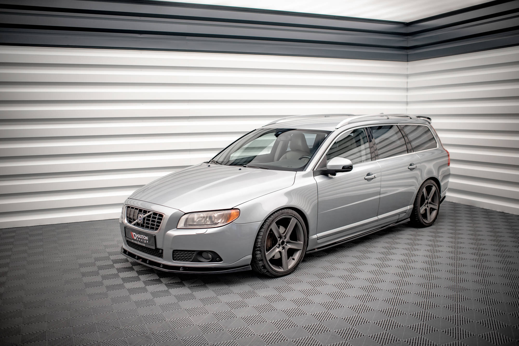 Street+ Seitenschweller Leisten passend für Volvo V70 Mk3 Carbon Look