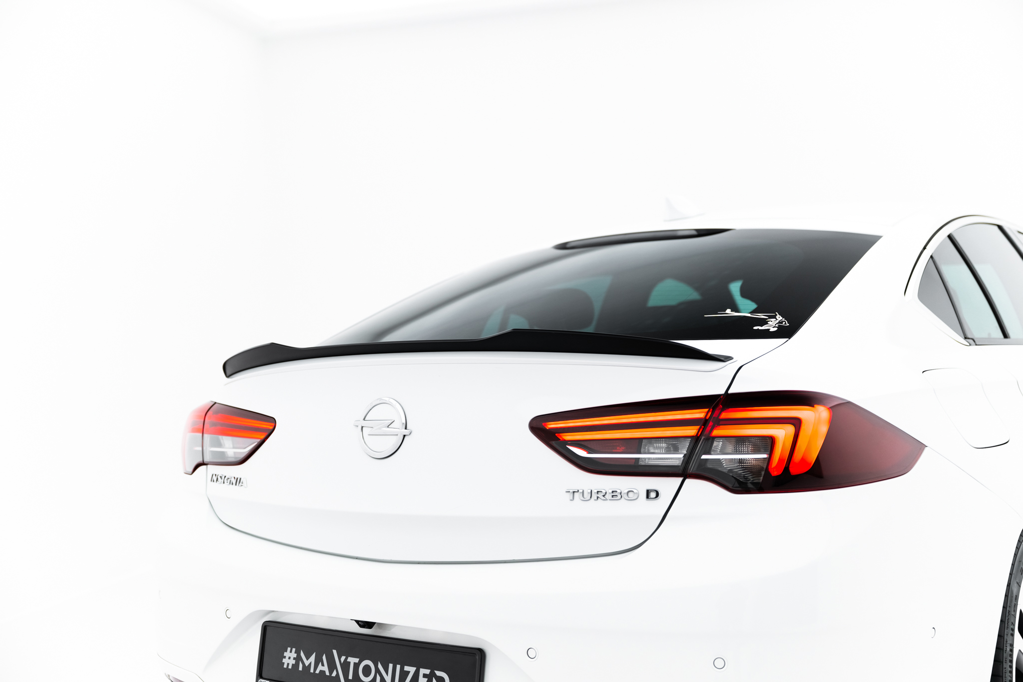 Spoiler CAP für Opel Insignia OPC-Line Mk2 schwarz Hochglanz
