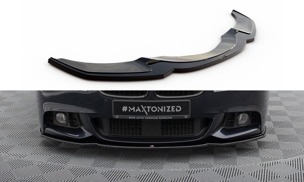 Street+ Spoilerlippe Front Ansatz V.2 passend für BMW 5er M-Paket F10/F11 schwarz Hochglanz