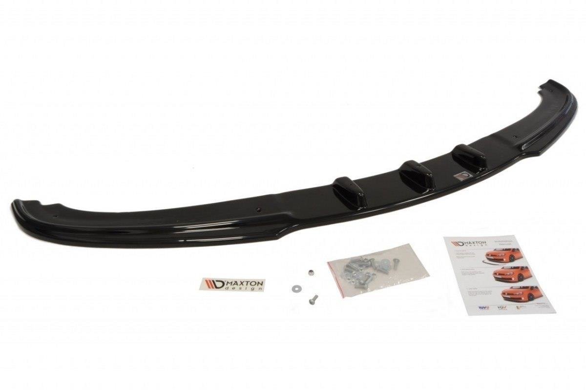 Street+ Spoilerlippe Front Ansatz V.1 passend für BMW 3er E90 / E91 FL schwarz Hochglanz
