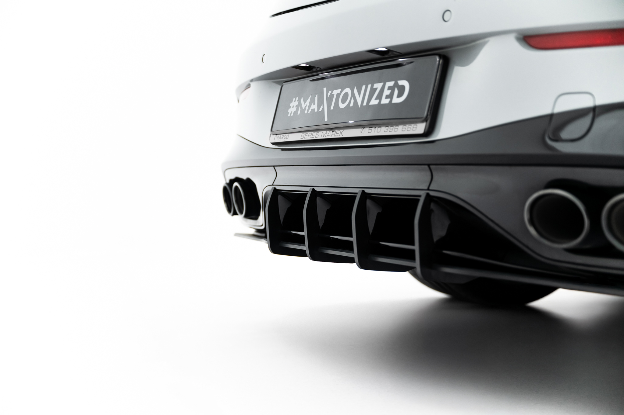 Street Pro Heckschürze + Flaps für Mercedes-AMG CLE 53 Aero C236 schwarz Hochglanz