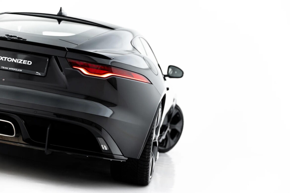 Heckansatz Diffusor passend für Jaguar F-Type X152 Facelift 2 roter Kern