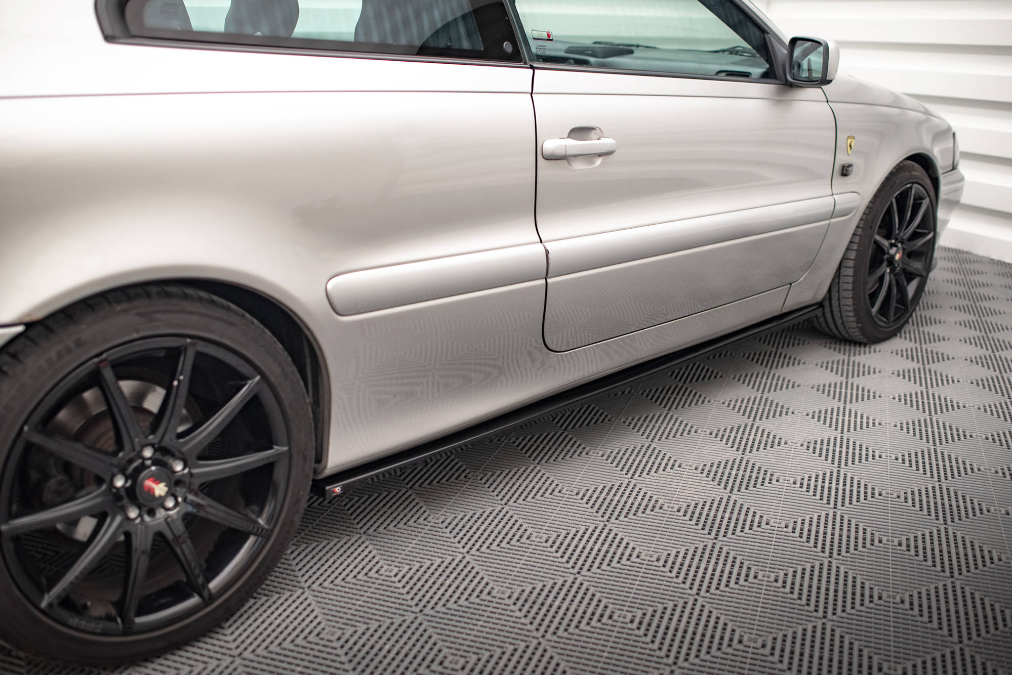Street+ Seitenschweller Leisten passend für Volvo C70 Mk1 schwarz Hochglanz
