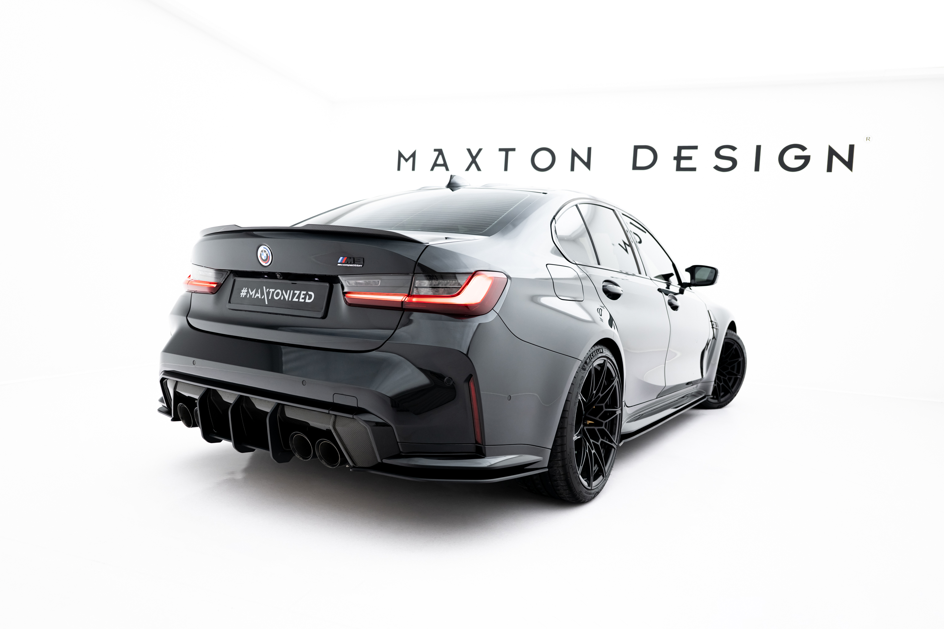 Street Pro Heck Ansatz Flaps V.3 passend für BMW M3 Limousine / Touring G80 / G81
