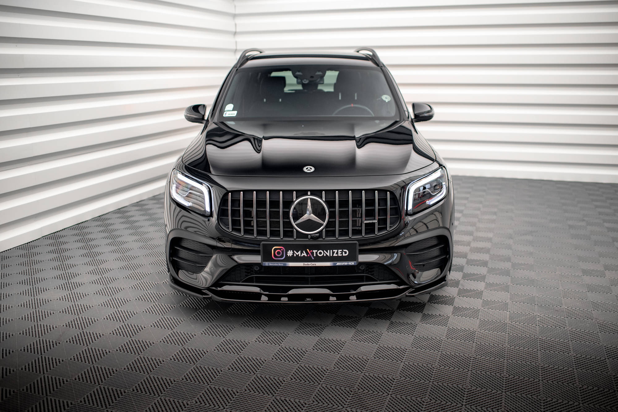Street+ Spoilerlippe Front Ansatz V.2 passend für Mercedes-AMG GLB 35 / AMG-Line X247 schwarz Hochglanz
