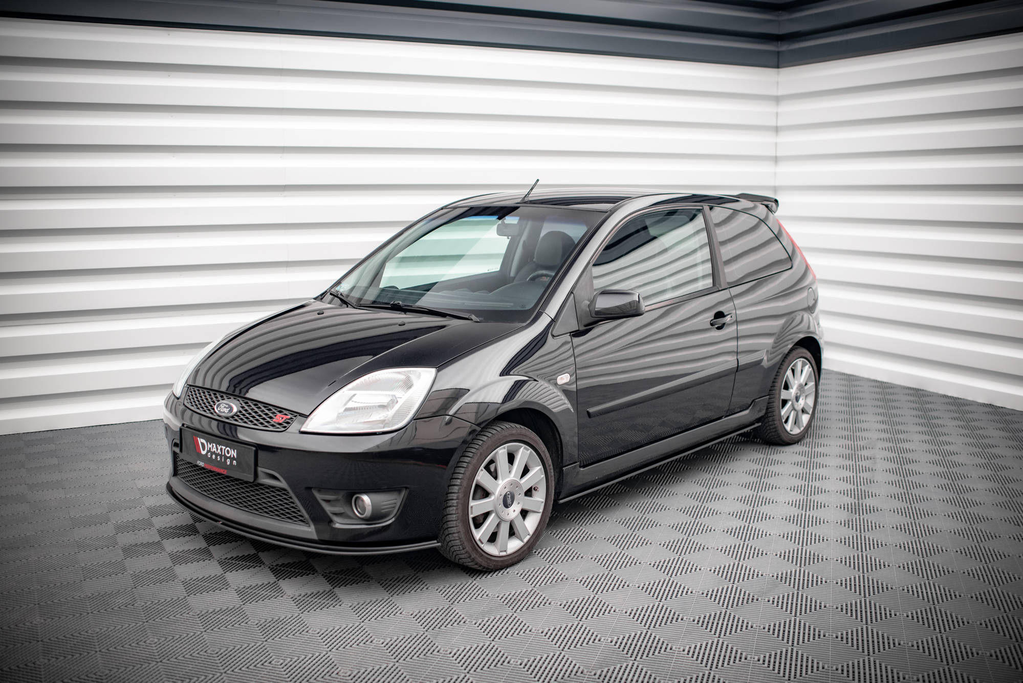 Street Pro Seitenschweller Leisten passend für Ford Fiesta ST Mk6 rot