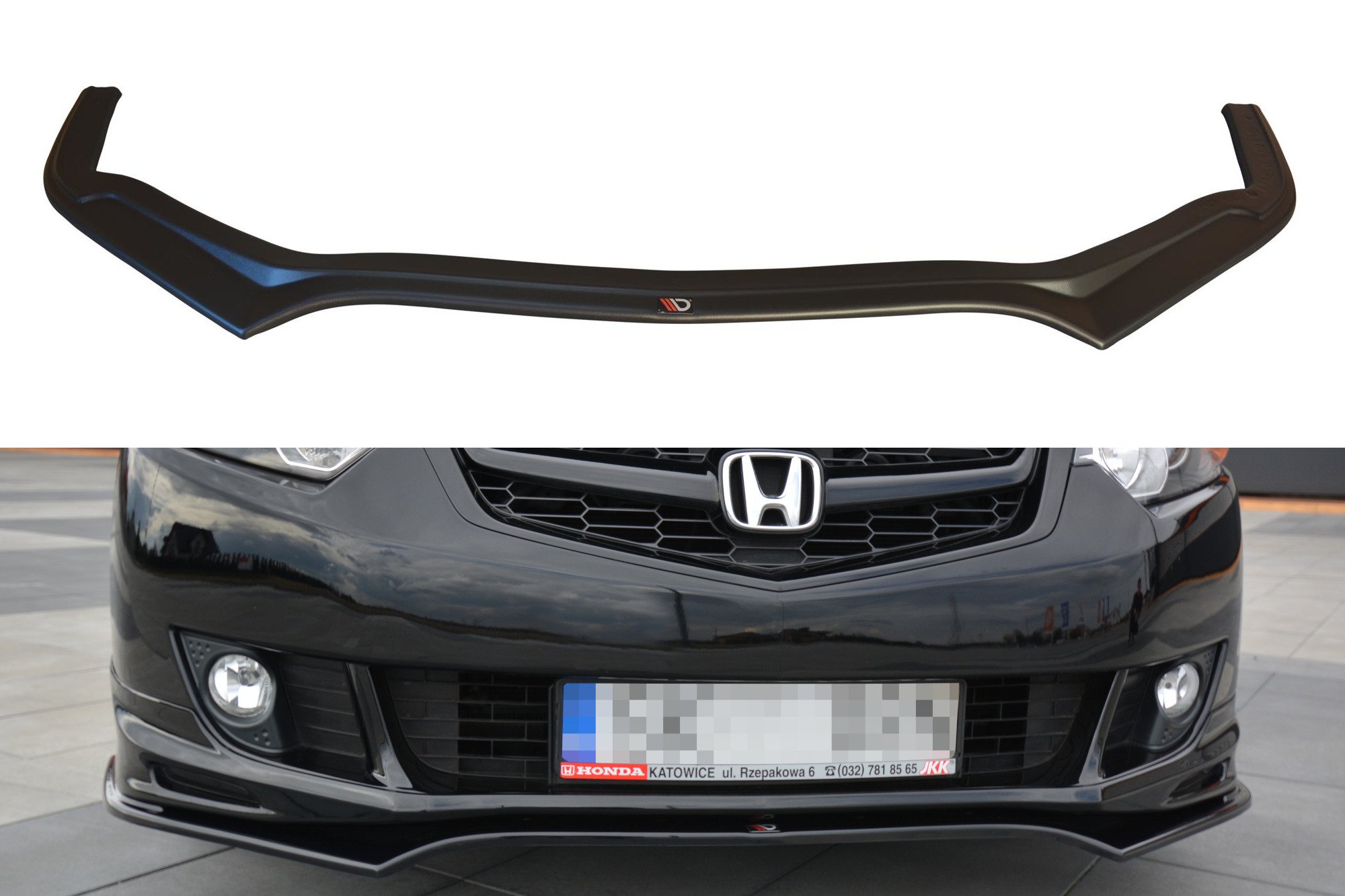 Front Ansatz für HONDA ACCORD MK.8 TYPE-S CU-Serie vor Facelift SEDAN schwarz Hochglanz