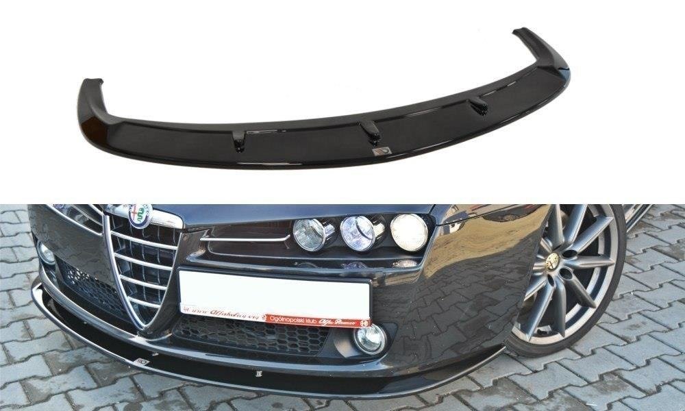Street+ Spoilerlippe Front Ansatz V.2 passend für Alfa Romeo 159 schwarz Hochglanz