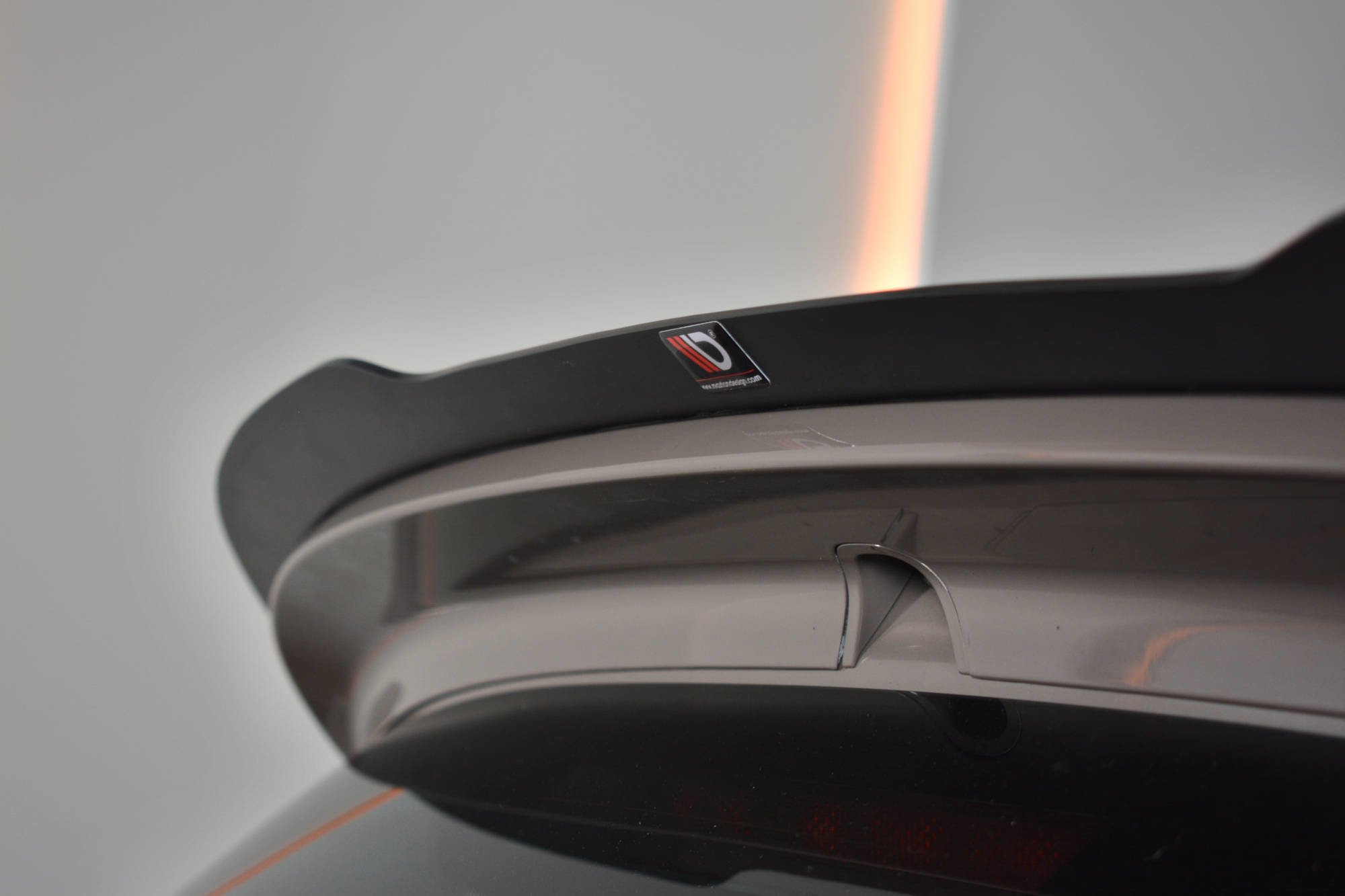 Spoiler CAP für FIAT 500 HATCHBACK SPORT vor Facelift schwarz Hochglanz