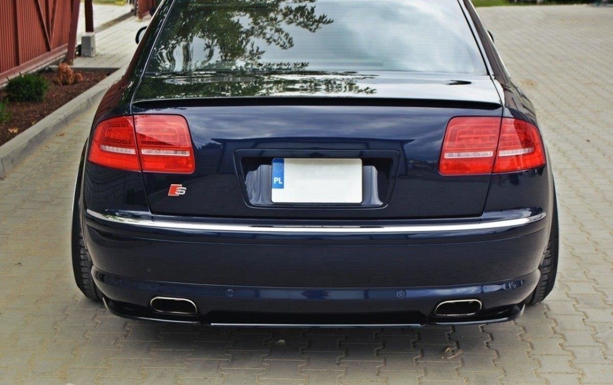 Heck Ansatz Flaps Diffusor für AUDI S8 D3 Carbon Look