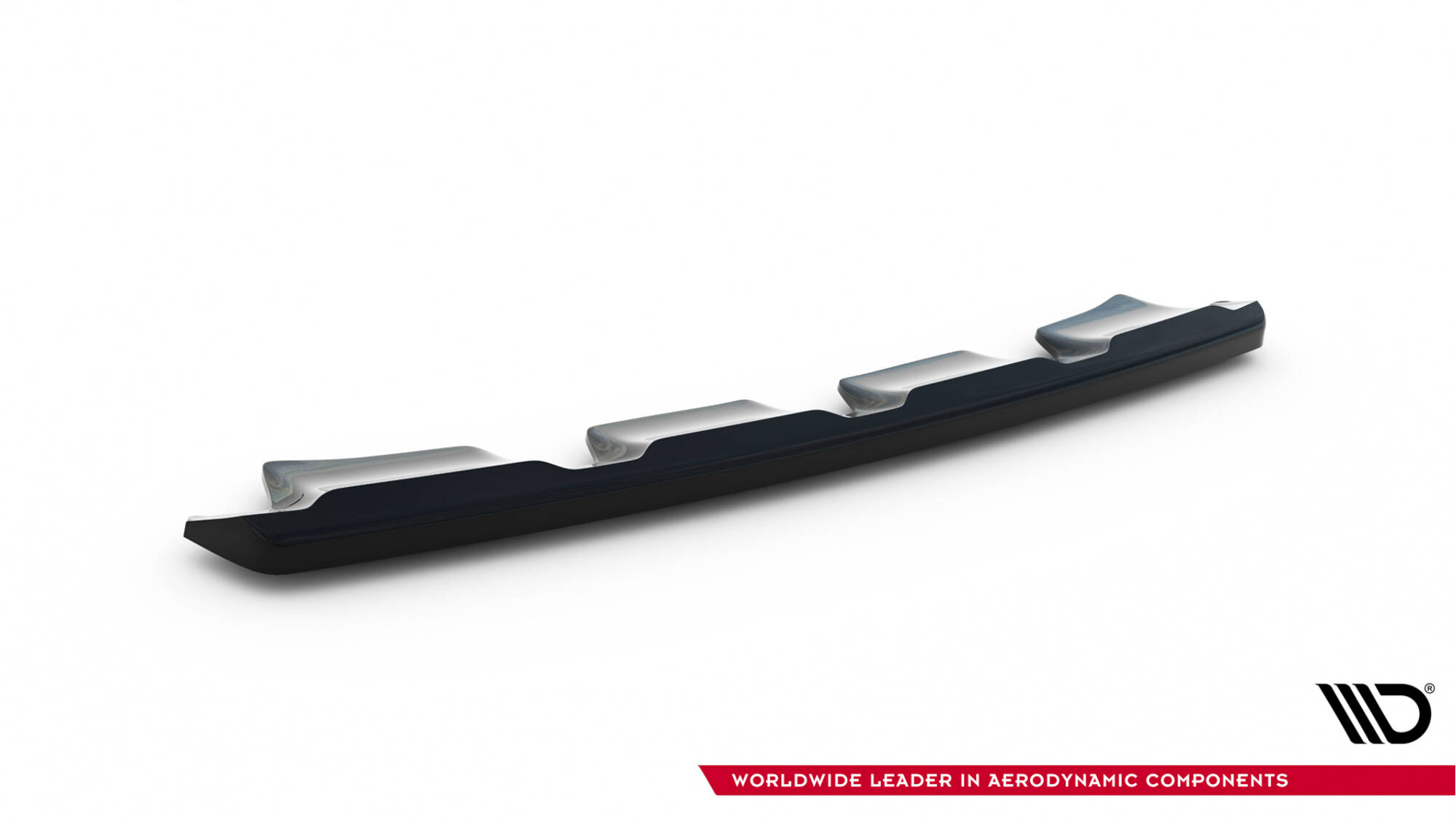 Street+ Mittlerer Diffusor Heck Ansatz passend für Kia SPORTAGE mk4 GT-Line schwarz Hochglanz