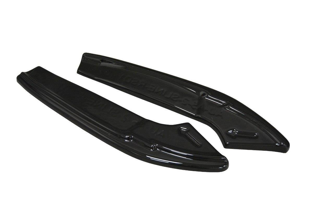 Heck Ansatz Flaps Diffusor für Audi A4 B9 S-Line schwarz Hochglanz